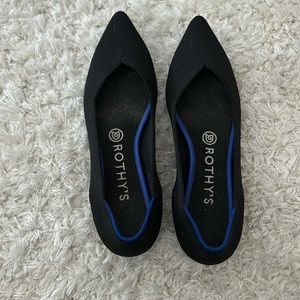 Rothy’s black ballet flats size 8